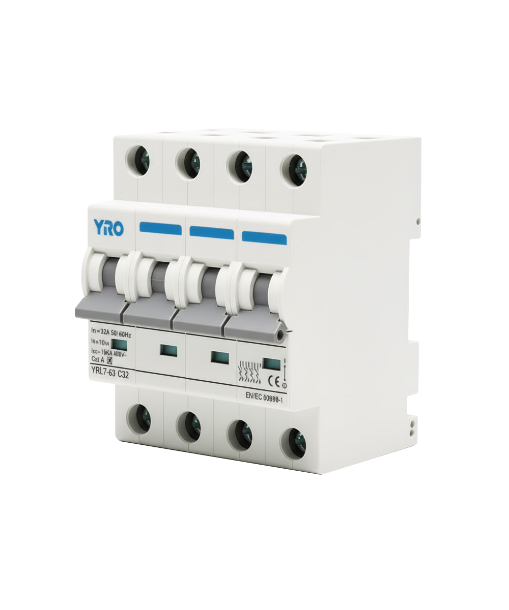 Interruptor Automático YRO YRL7-63 6kA 4P 32A 6kA 230/400V AC - Imagen 3