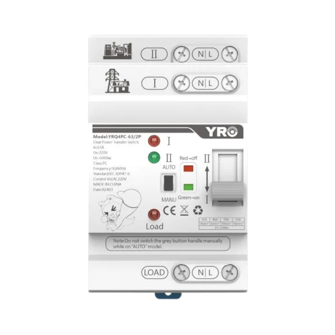 ATS-YRO-YRQ4PC-63N-2P-63A-220V
