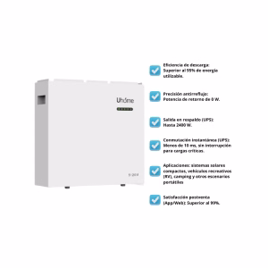 Batería de Litio Solar  5kWh LFP5120M Módulo de expansión para  AC/DC DINV024-B3 - Imagen 3